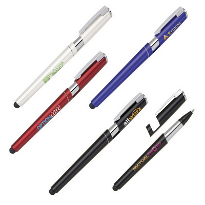 3-In-1 Stylus Smartphone Holder & Pen (Plastic)