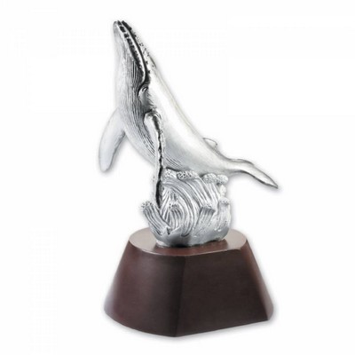 3D Metal-Like Figurine (Whale)