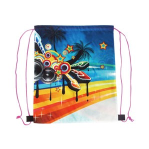 Sublimated 210D Polyester Drawstring Bag (14"x17")