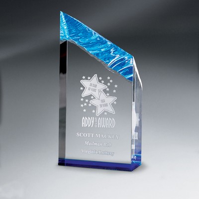 Medium Blue Chisel Carve Tower Award