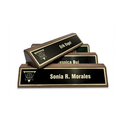 Solid Walnut Name Plate (10 1/2")