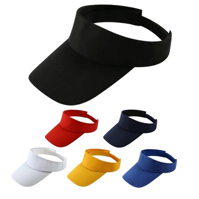 Custom Cotton Twill Unisex Sun Visor Cap Outdoor Sport Visor