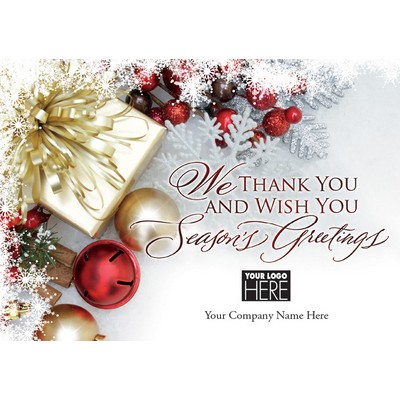 Gift of Thanks Holiday Logo Cards