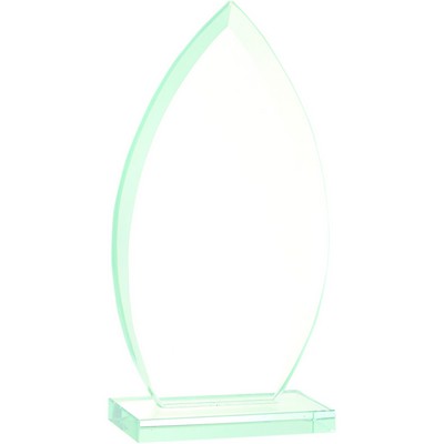 7" Oval Jade Glass Award