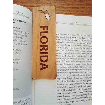 1.5" x 5.75" - Florida Hardwood Bookmarks