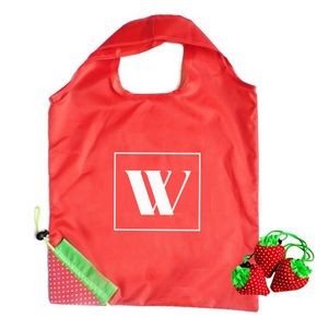 Strawberry Shape Grocery Tote Bag