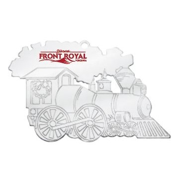 Train Silver Holiday Ornament