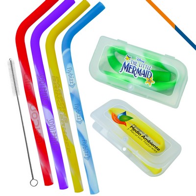 Fruity Silicone Straw