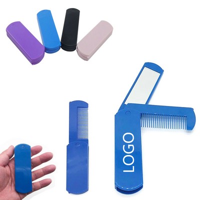 Portable Folding Comb w/Mirror