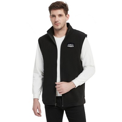 Men's Basic Polar Fleece Vest