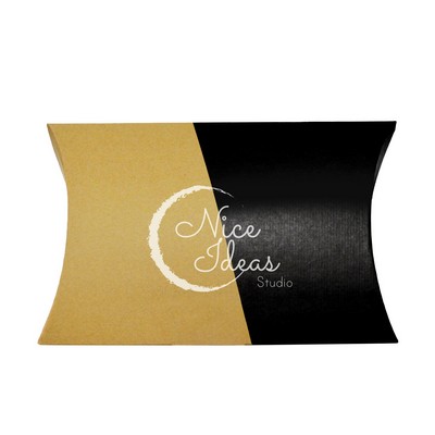 Black/ Kraft Pillow Box