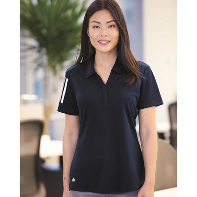 Adidas® Women's Floating 3-Stripes Polo