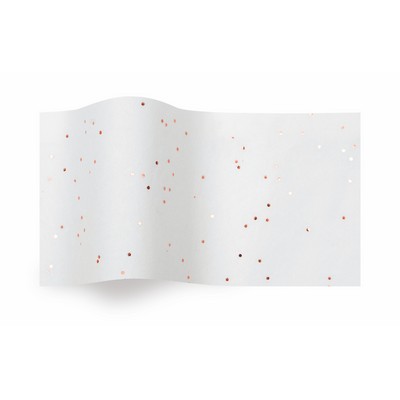 Gemstone Rose Gold On White Wrapping Tissue (20"x30")