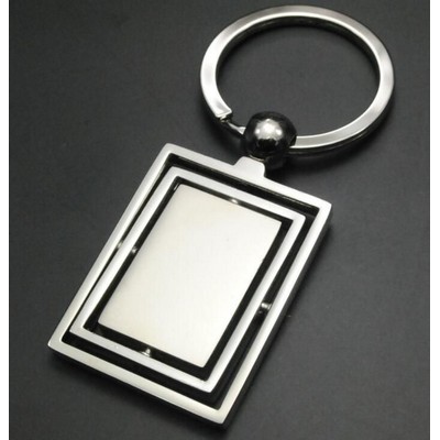 Orbit Rectangular Spinner Keychain