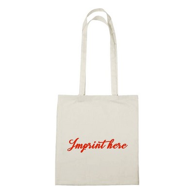 Natural Cotton Canvas Tote Bag w/Shoulder Strap