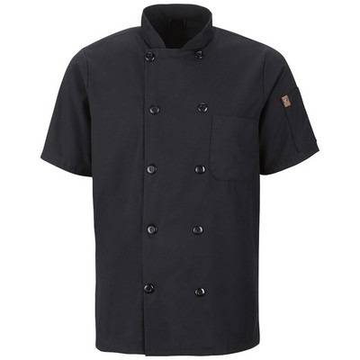 Red Kap Culinary - Men's Short Sleeve 29.5" Chef Coat with OilBlok + MIMIX™