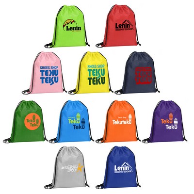 14" X 17" Lightweight Drawstring Budget Backpack