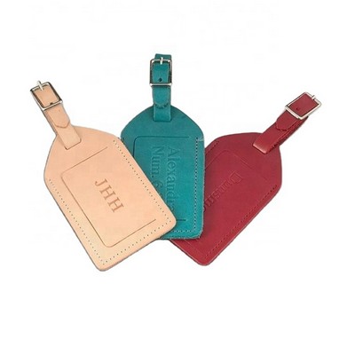 Genuine Leather Luggage Tag