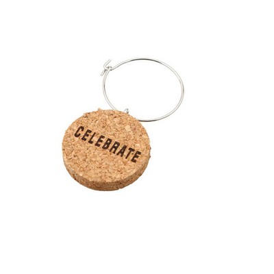 Cork Wine Glass Charm Drink Marker