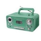 Studebaker Portable Bluetooth® Teal Silver CD Player w/AM/FM Radio & Cassette Player?Recorder