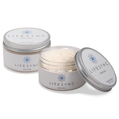 6 oz. Aromatherapy Bath Salts Jar with Silver Lid