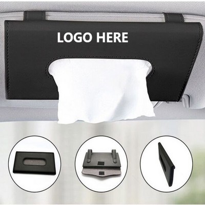 PU Leather tissue&Mask case holder for car