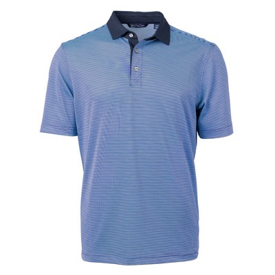 Cutter & Buck Virtue Eco Pique Micro Stripe Recycled Mens Polo