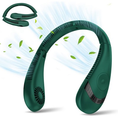 5000 mAh Collapsible Bladeless Hanging Neck Fan