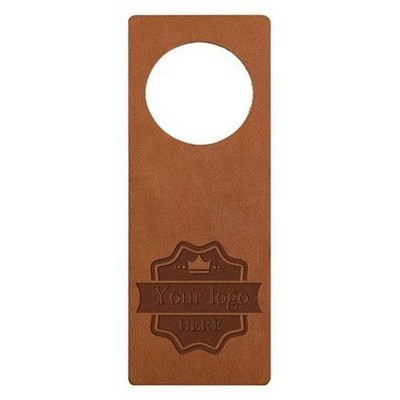 Leather Hotel Door Hanger