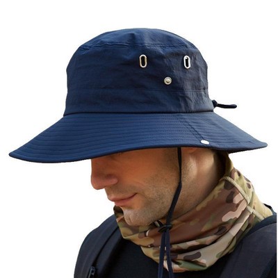 Outdoor Fishing Wide Brim Sun Bucket Hat