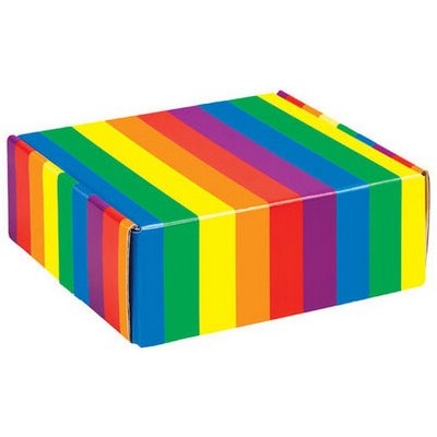 Rainbow Corrugated Mailer Box (8"x8"x3")