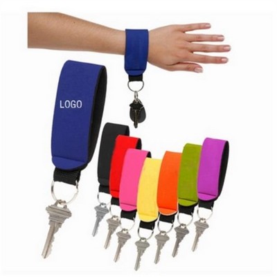 Neoprene Wristband Key Holder keychain