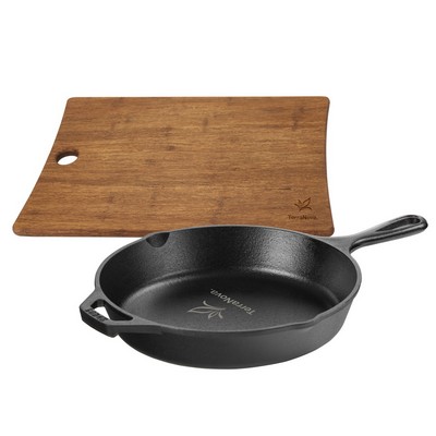 Lodge® 10.25" Cast Iron / Woodland Board Gift Set