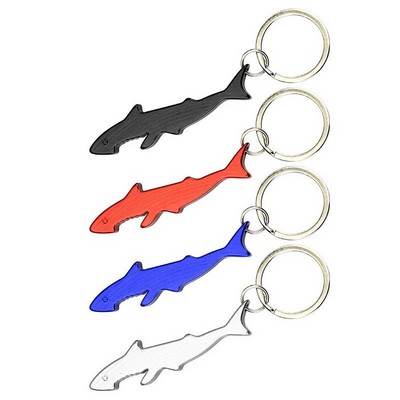 Shark Shape Bottle Opener Keychain