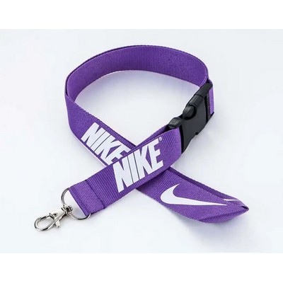 5/8 x 36 Polyester Silkscreen Lanyard with Buckle Release