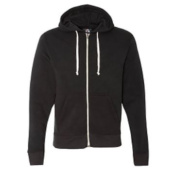 J. America Adult Tri-Blend Full Zip Fleece Hoodie