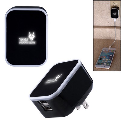 Compact USB Charger with Light