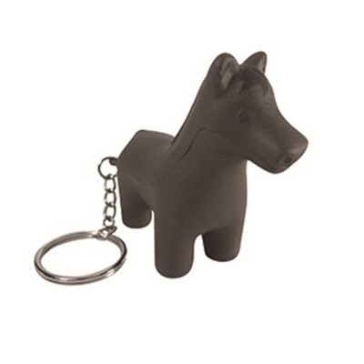 Horse Shaped Stress Ball w/Keychain