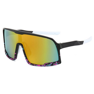 Large Frame Polarizing Bicycling Sunglasses