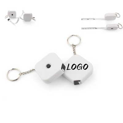 Keychain With Mini Measuring Tape