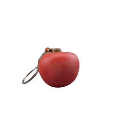 Apple Stress Ball Key Chain