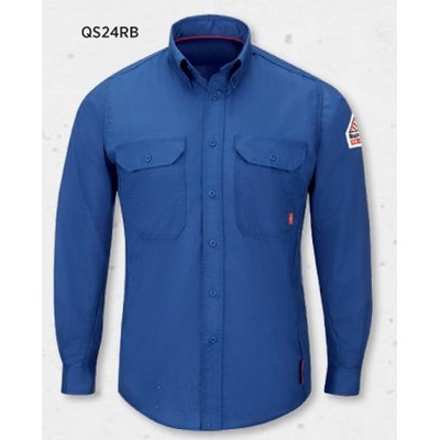 iQ Series® Men's Lightweight Comfort Woven Shirt - Royal Blue