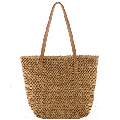 Woven Straw Shoulder Bag