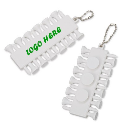 Golf Tee Set Keychain