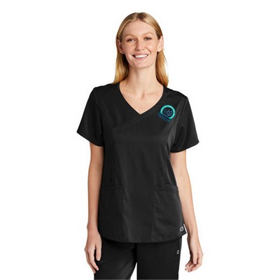 WonderWink® Women's Premiere Flex™ Mock Wrap Top