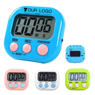 Mini Digital Kitchen Timer w/Loud Alarm & Magnetic Backing Stand