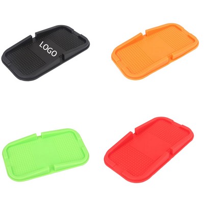 7 1/2" Silicone Anti-Slip Cellphone Holding Car Mat