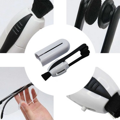 Portable Carbon Eyeglasses Cleaner with Microfiber Technology