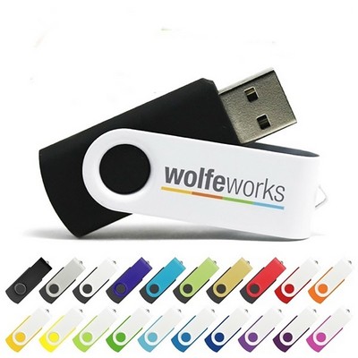 Swivel Twister Flash Drive - High-Speed USB Storage Solution