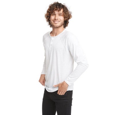 Next Level Apparel Men's Triblend Long-Sleeve Henley